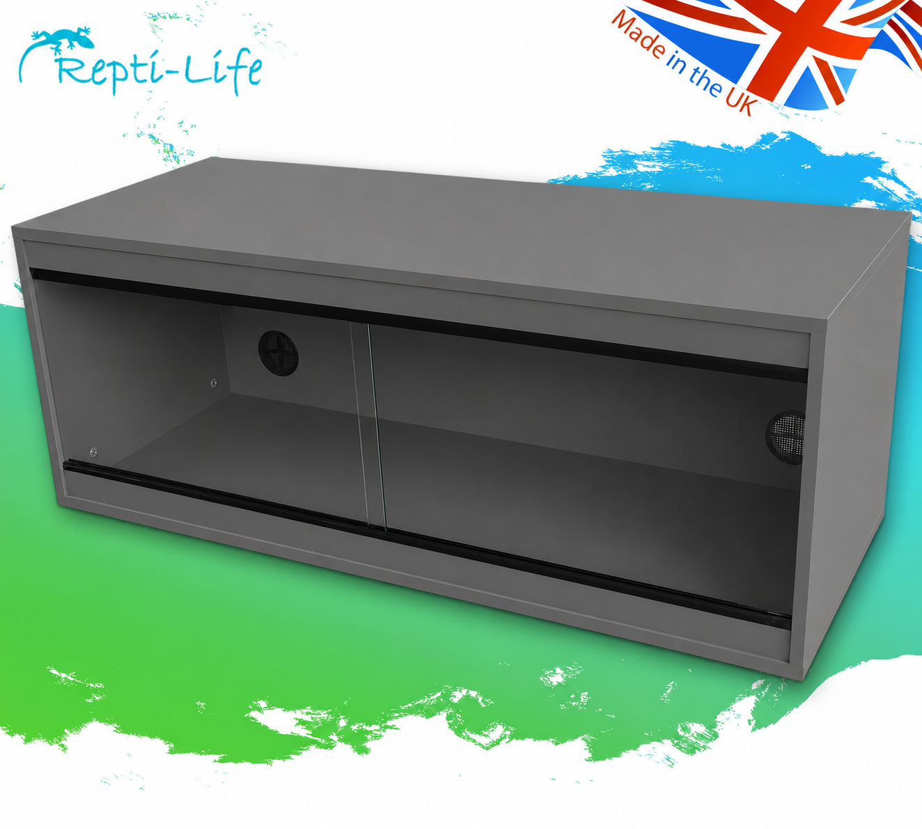 Repti-Luxe 48x18x18 Vivarium  - Dark Grey