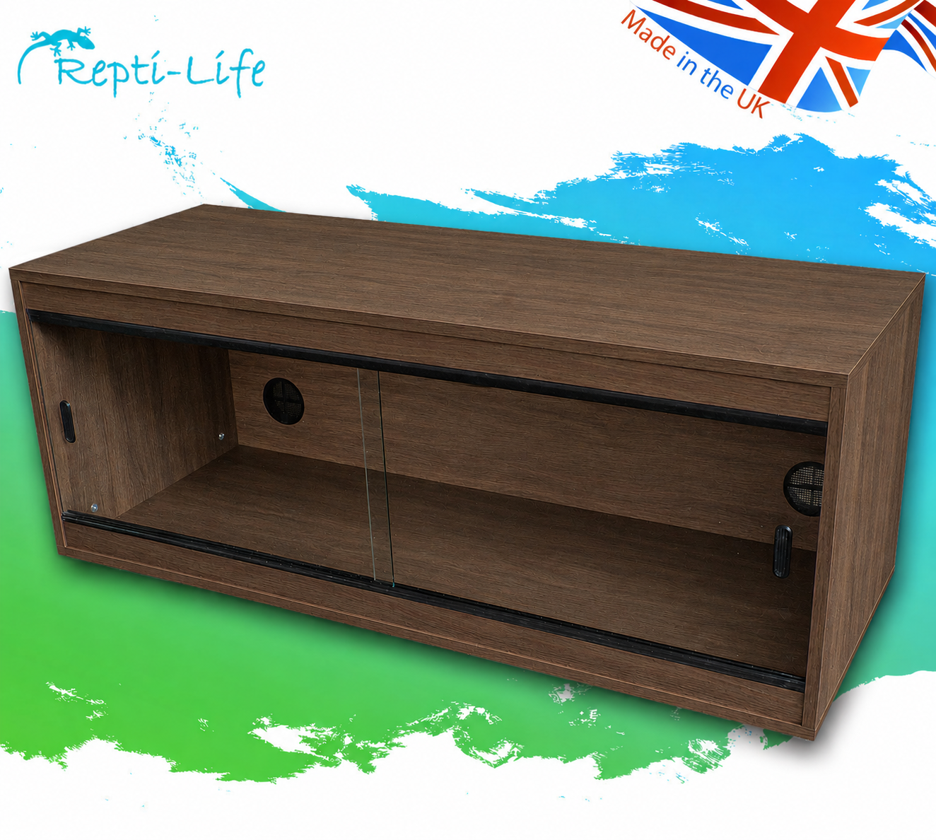 Repti-Luxe 48x24x24 Vivarium - Tobacco Walnut